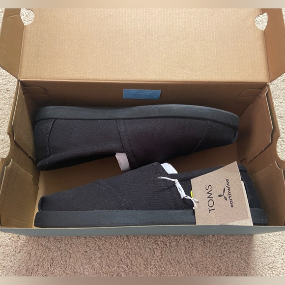 Men’s Alp Fwd All Black Recycled Cotton Canvas Tom’s - Picture 5 of 5